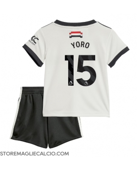 Manchester United Leny Yoro #15 Maglia Gara Terza Repliche 2024-25 Bambino Maniche Corte Manchester United Leny Yoro #15 Maglia Gara Terza Repliche 2024-25 Bambino Maniche Corte